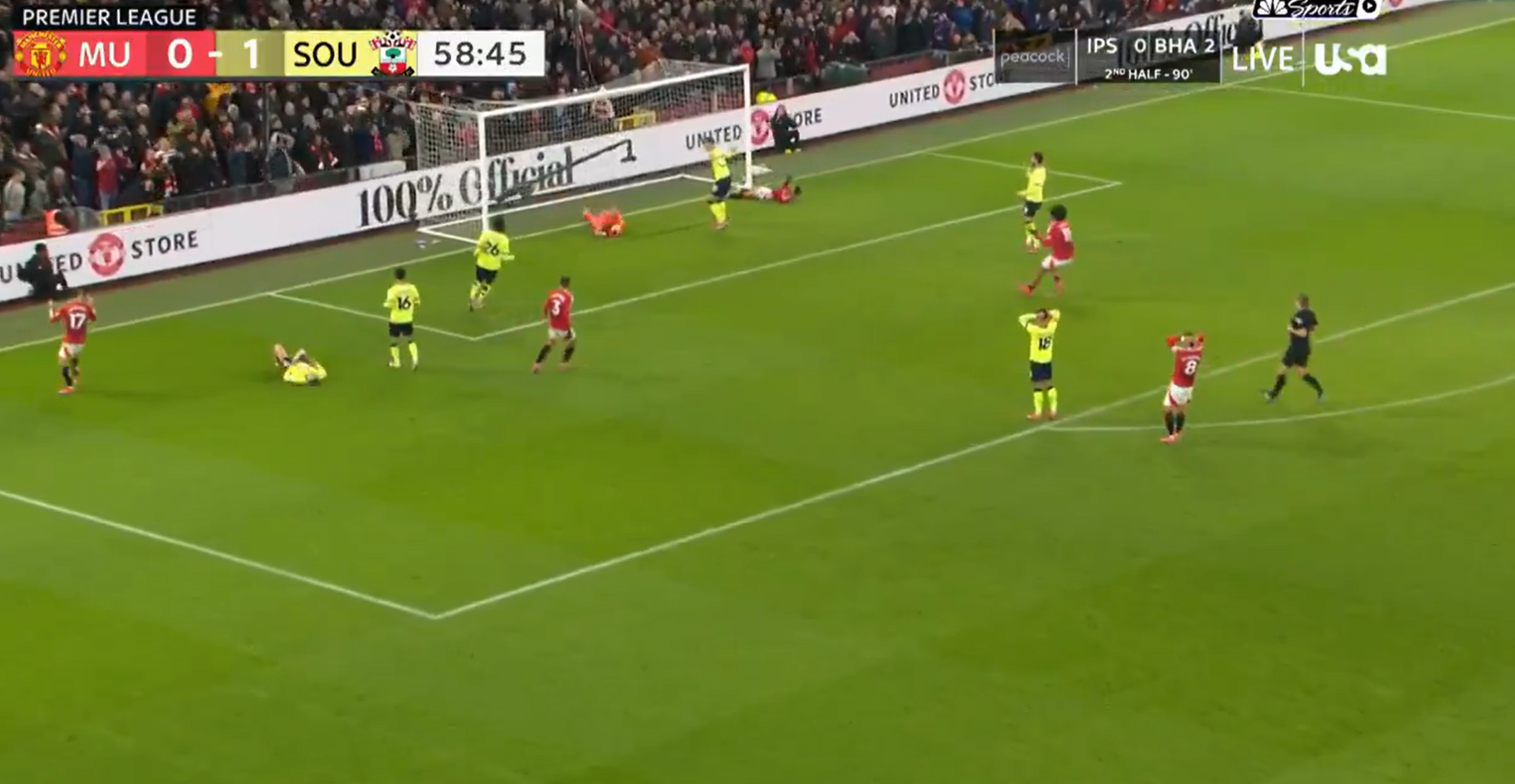 Nhung lai dut diem dung vao vi tri cua thu mon ben phia Southampton.