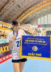 Vẻ đẹp ngọt ngào của vận động viên bóng chuyền nữ Nguyễn Minh Thu